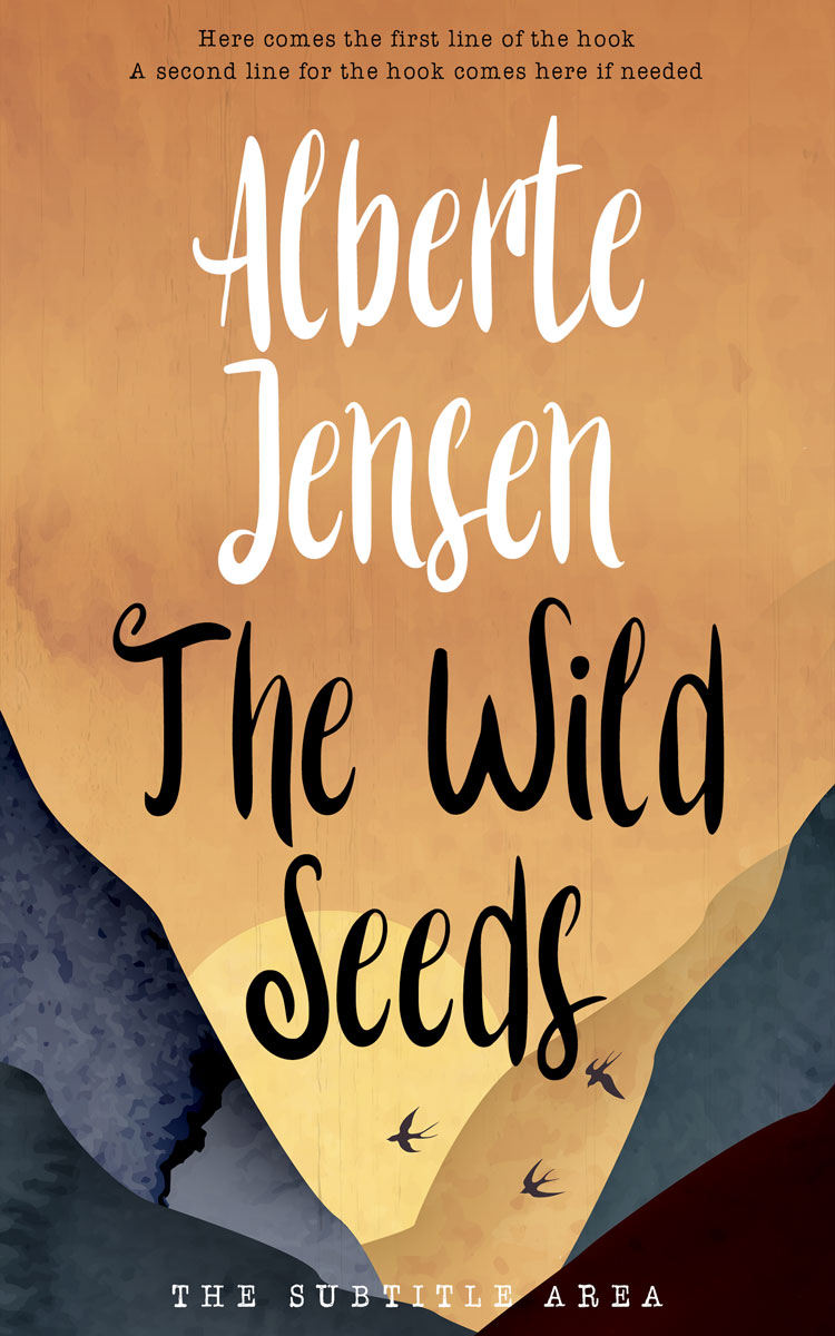 2D view of Premade Travel Book Cover - Whiskey