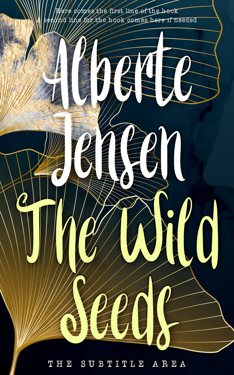 2D view of Premade Nature Book Cover - Winter Hazel