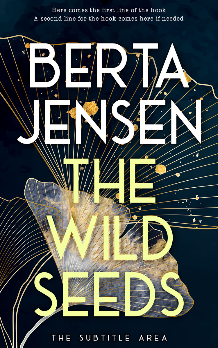 2D view of Premade Abstract Book Cover - Yuma