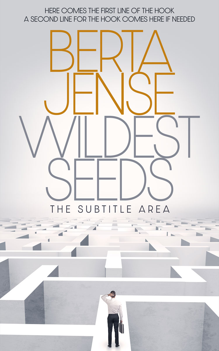 2D view of Premade Business Book Cover - Iron