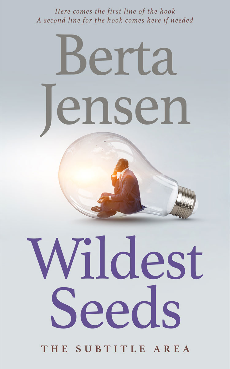 2D view of Premade Self-Improvement & Self-Help Book Cover - Iron