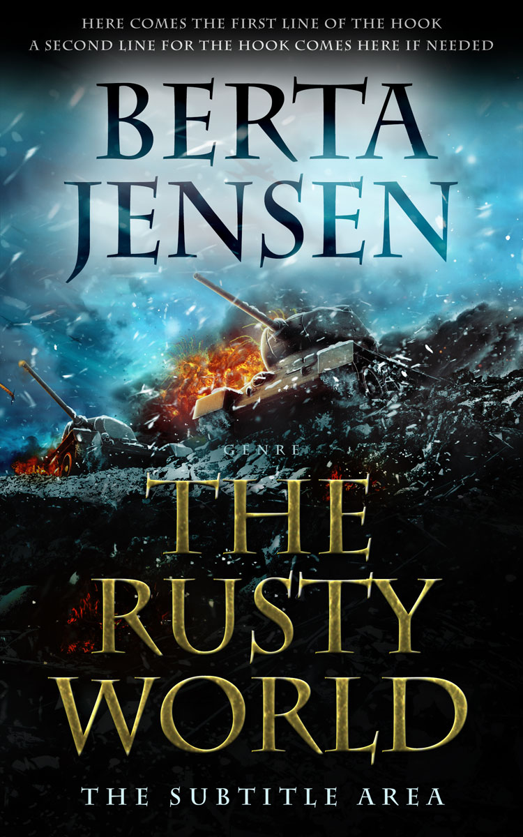 2D view of Premade Apocalyptica Book Cover - Powder Ash