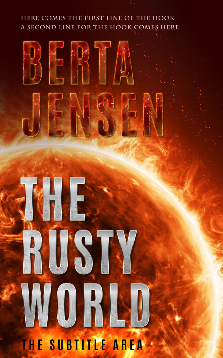 2D view of Premade Apocalyptica Book Cover - Kenyan Copper