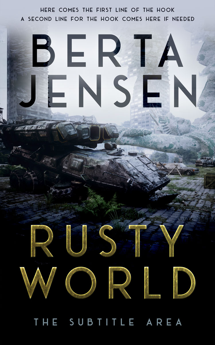 2D view of Premade Apocalyptica Book Cover - Woodsmoke