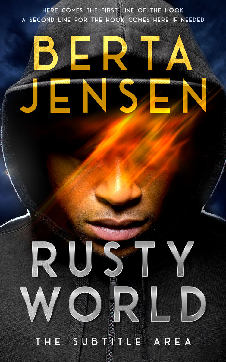 2D view of Premade Teen & Young Adult Book Cover - Raw Sienna