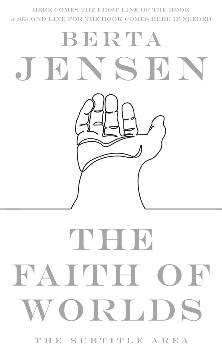 2D view of Premade Business Book Cover - Silver