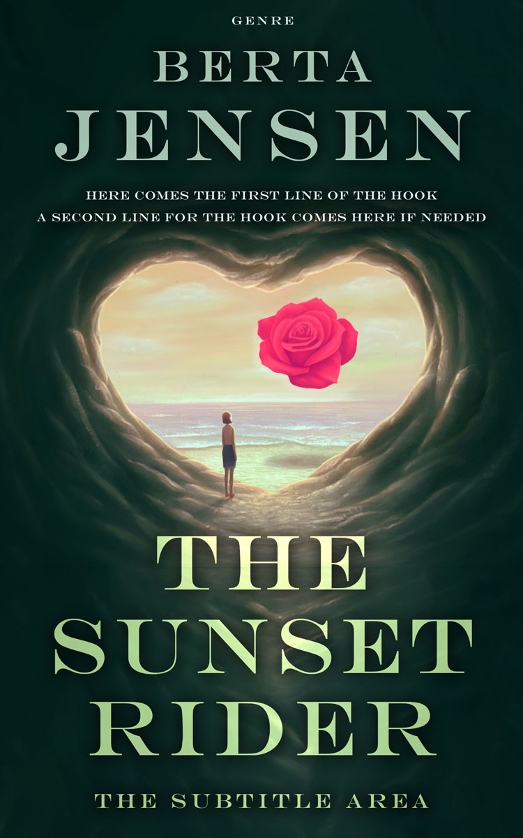 2D view of Premade Surreal Book Cover - Coral Reef