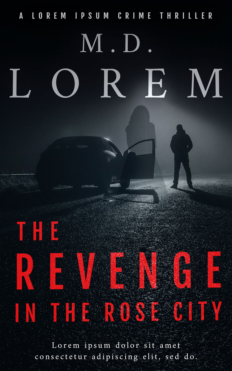 2D view of Premade Mystery & Thriller & Suspense Book Cover - Bunker