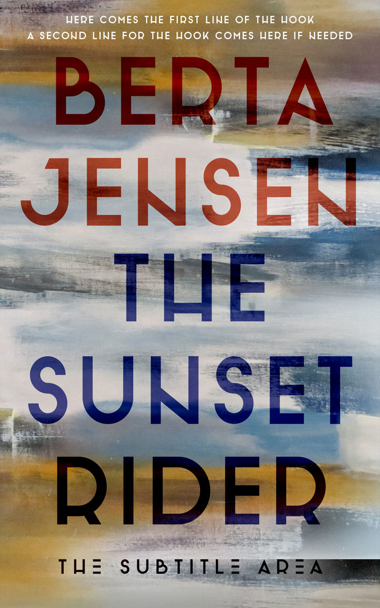 2D view of Premade Abstract Book Cover - Star Dust