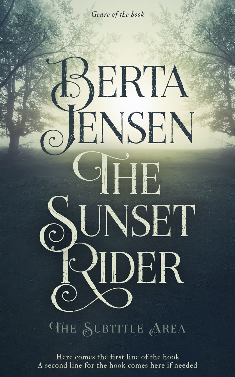 2D view of Premade Fantasy Book Cover - Moon Mist