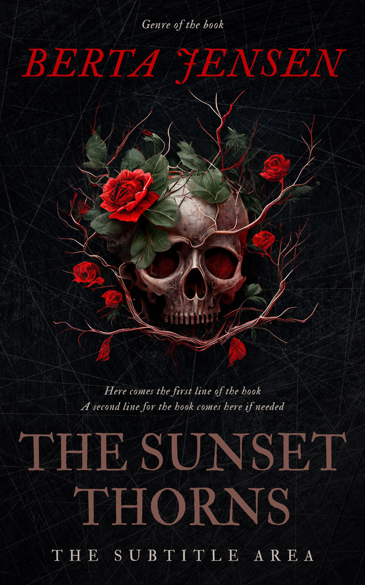 2D view of Premade Horror Book Cover - Woodsmoke