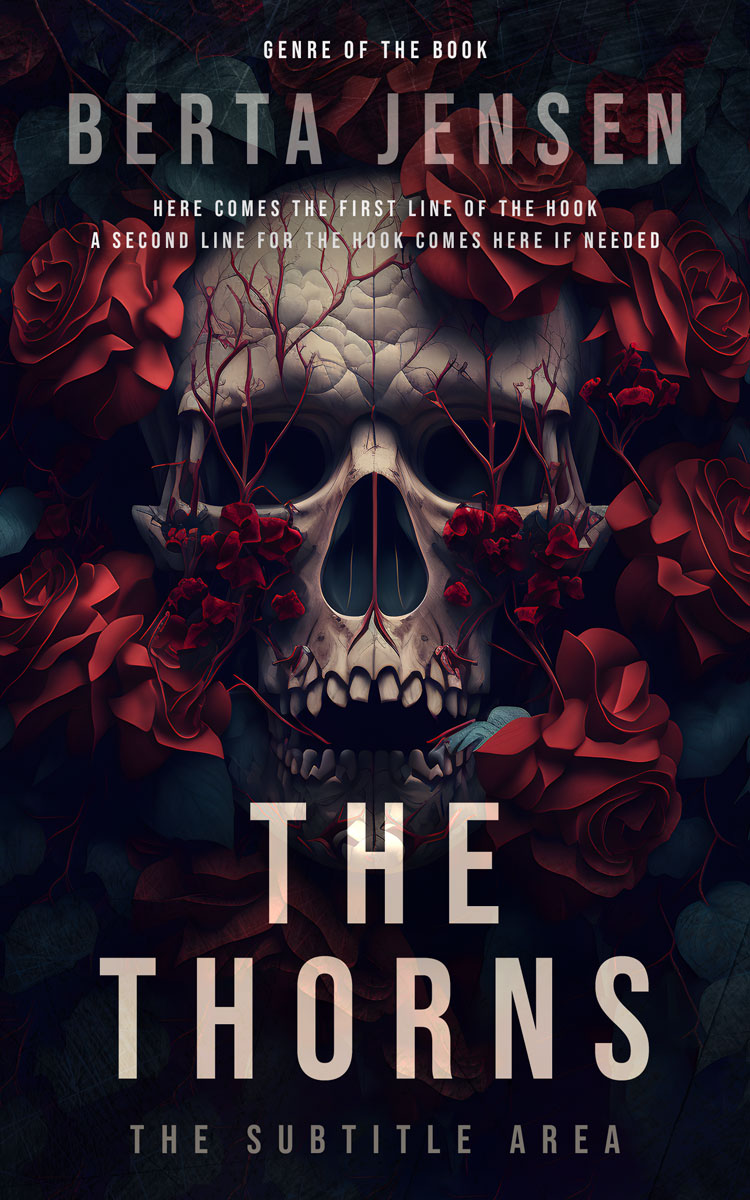 2D view of Premade Horror Book Cover - Revolver