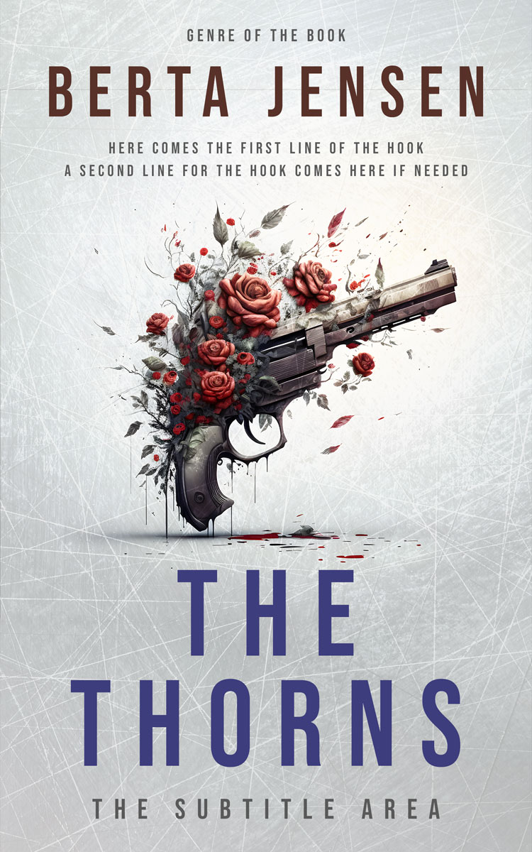 2D view of Premade Mystery & Thriller & Suspense Book Cover - Iron