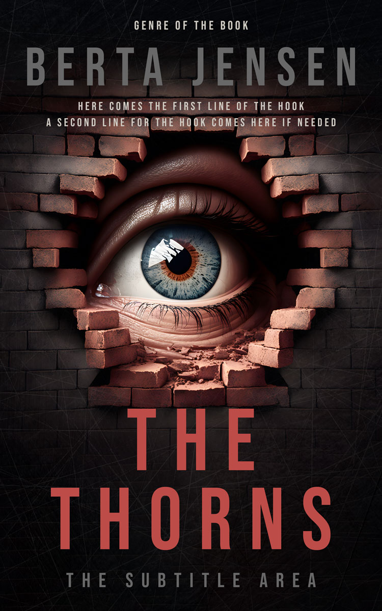 2D view of Premade Mystery & Thriller & Suspense Book Cover - Cocoa Brown