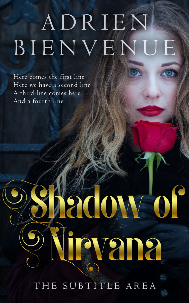 2D view of Premade Romance Book Cover - Woodsmoke