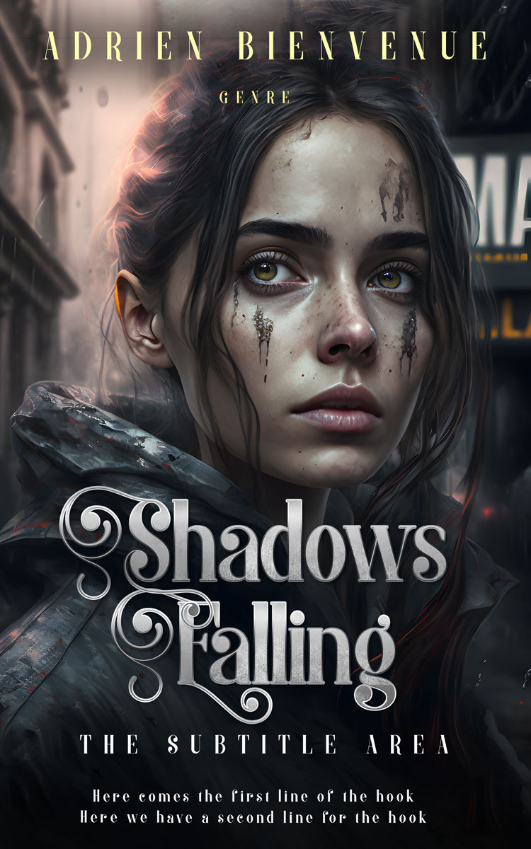 2D view of Premade Apocalyptica Book Cover - Shark