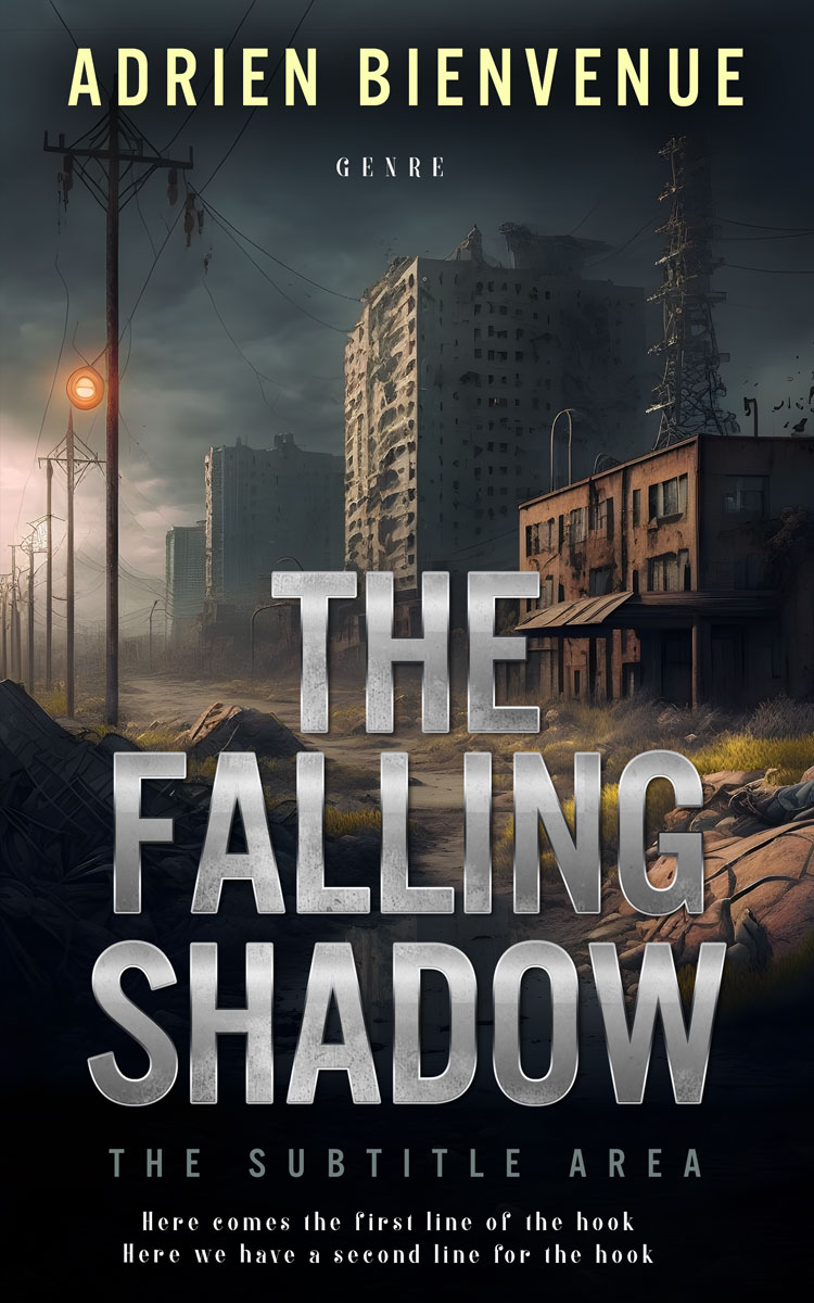 2D view of Premade Apocalyptica Book Cover - Shark