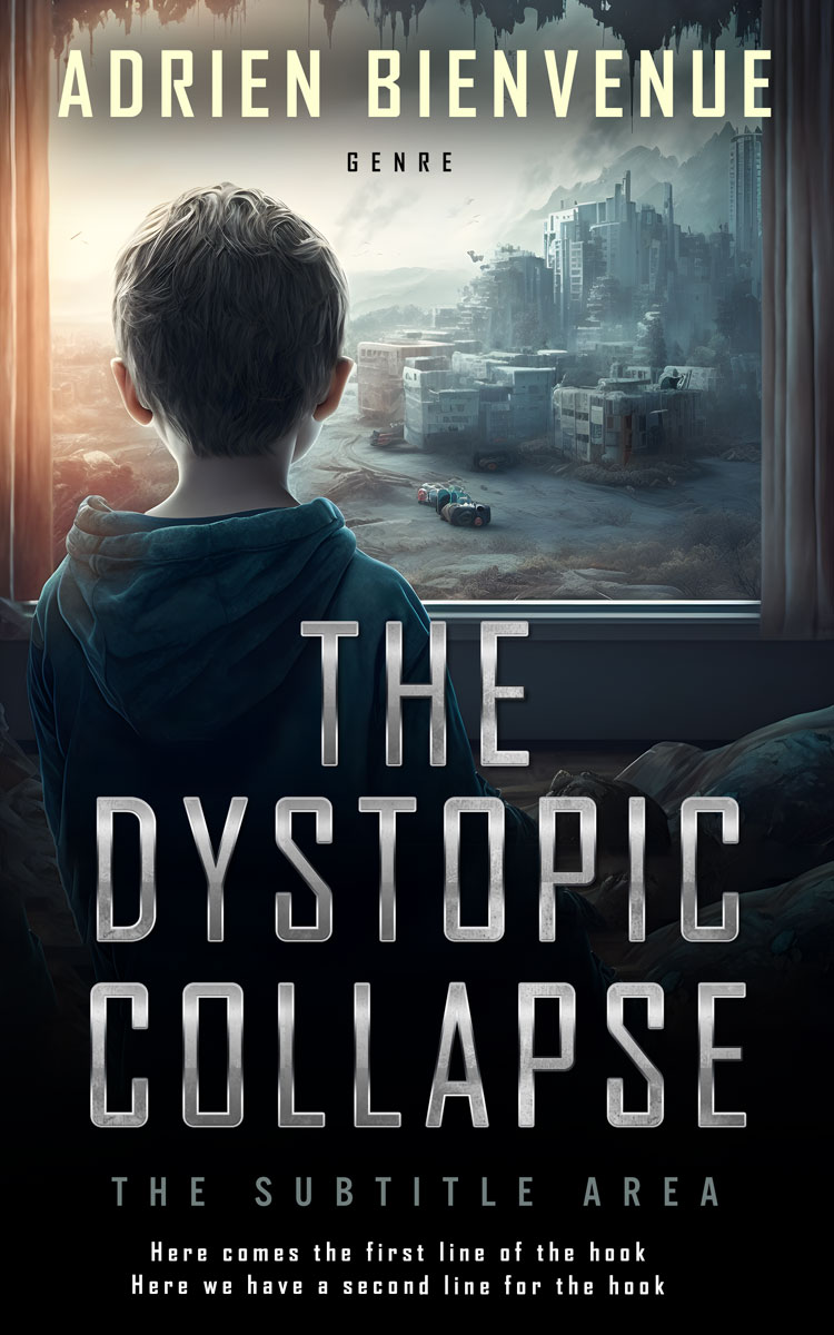 2D view of Premade Apocalyptica Book Cover - Ash