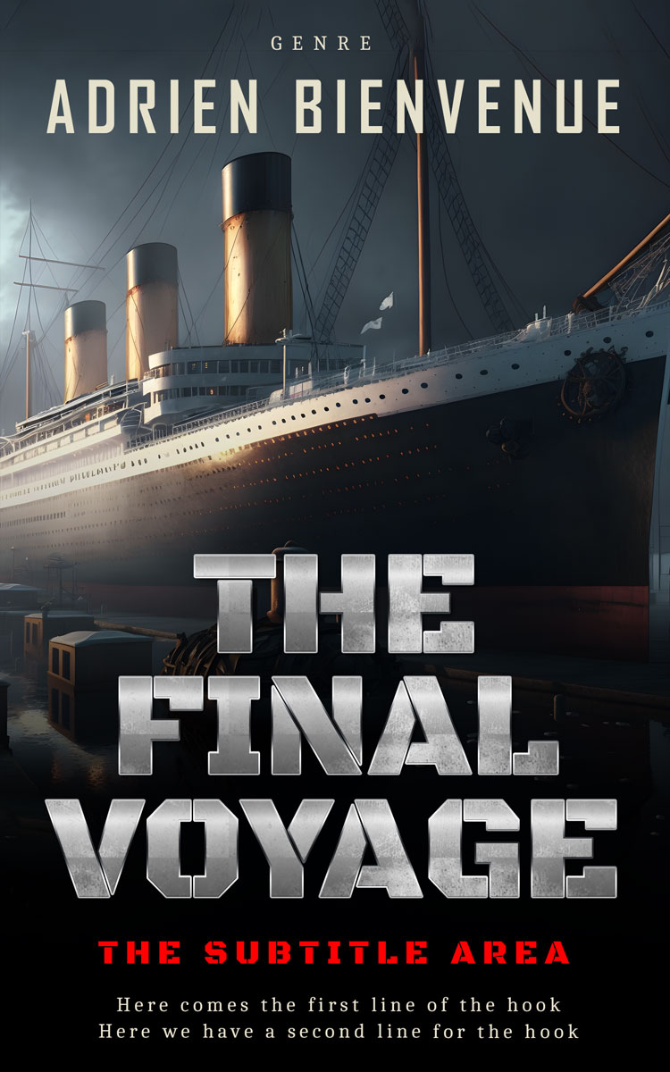 2D view of Premade Historical Book Cover - Shark