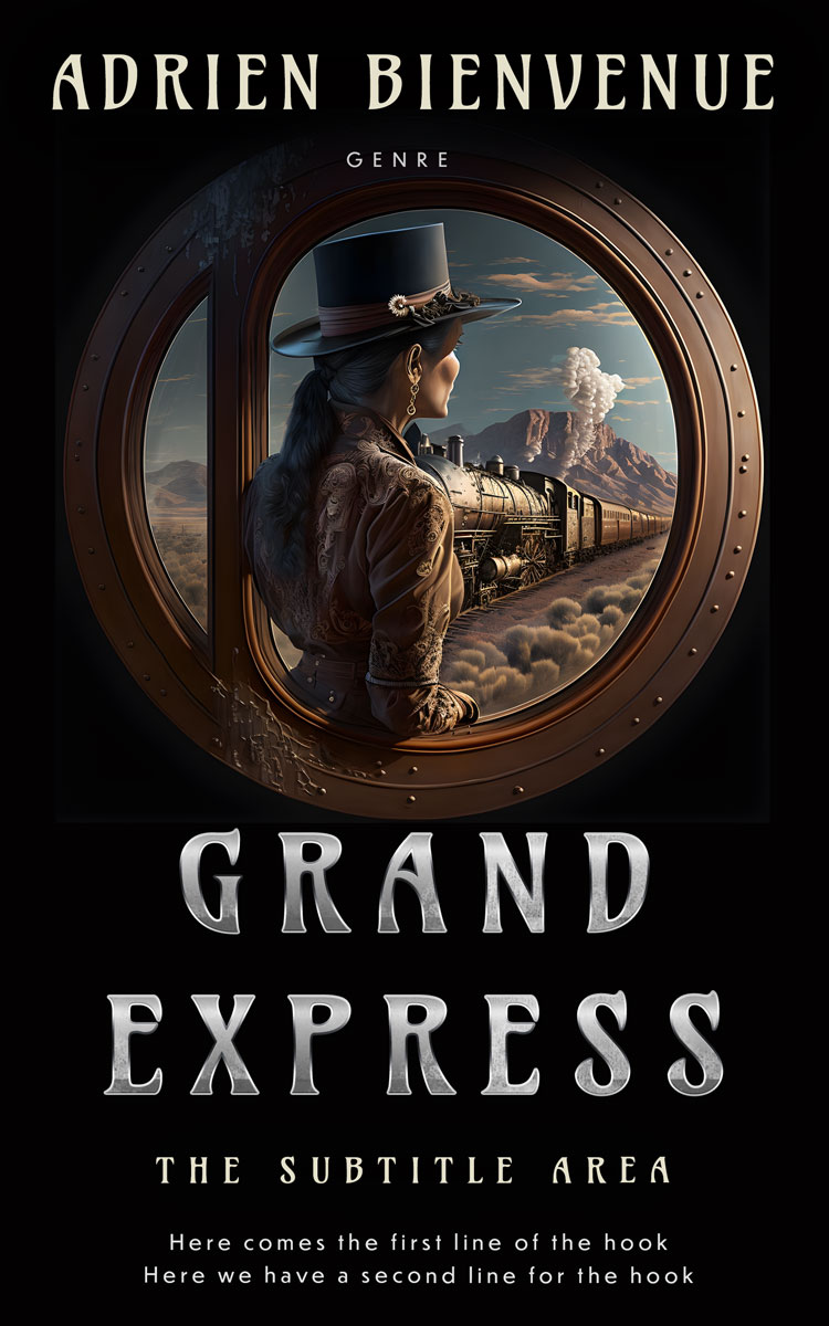 2D view of Premade Historical Book Cover - Cod Gray