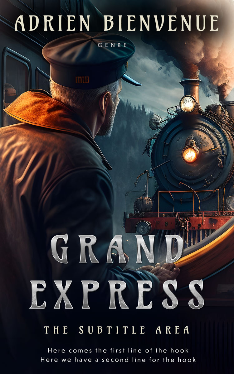 2D view of Premade Travel Book Cover - Cinder