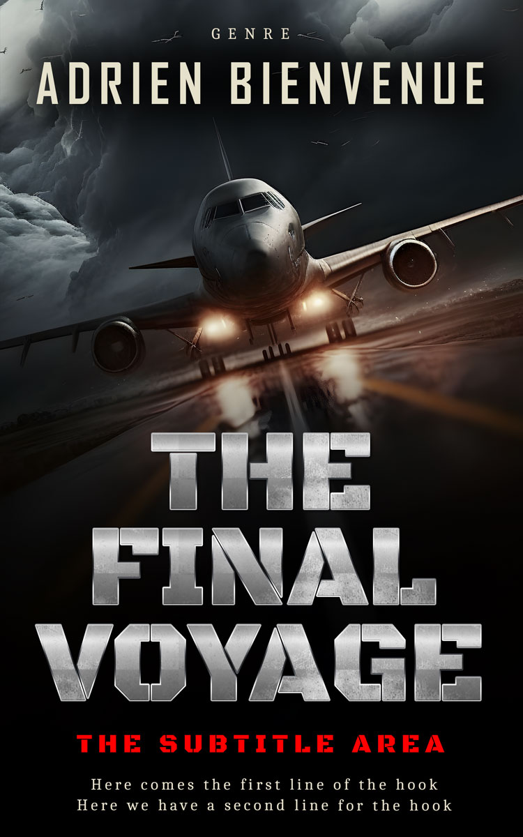 2D view of Premade Mystery & Thriller & Suspense Book Cover - Cod Gray