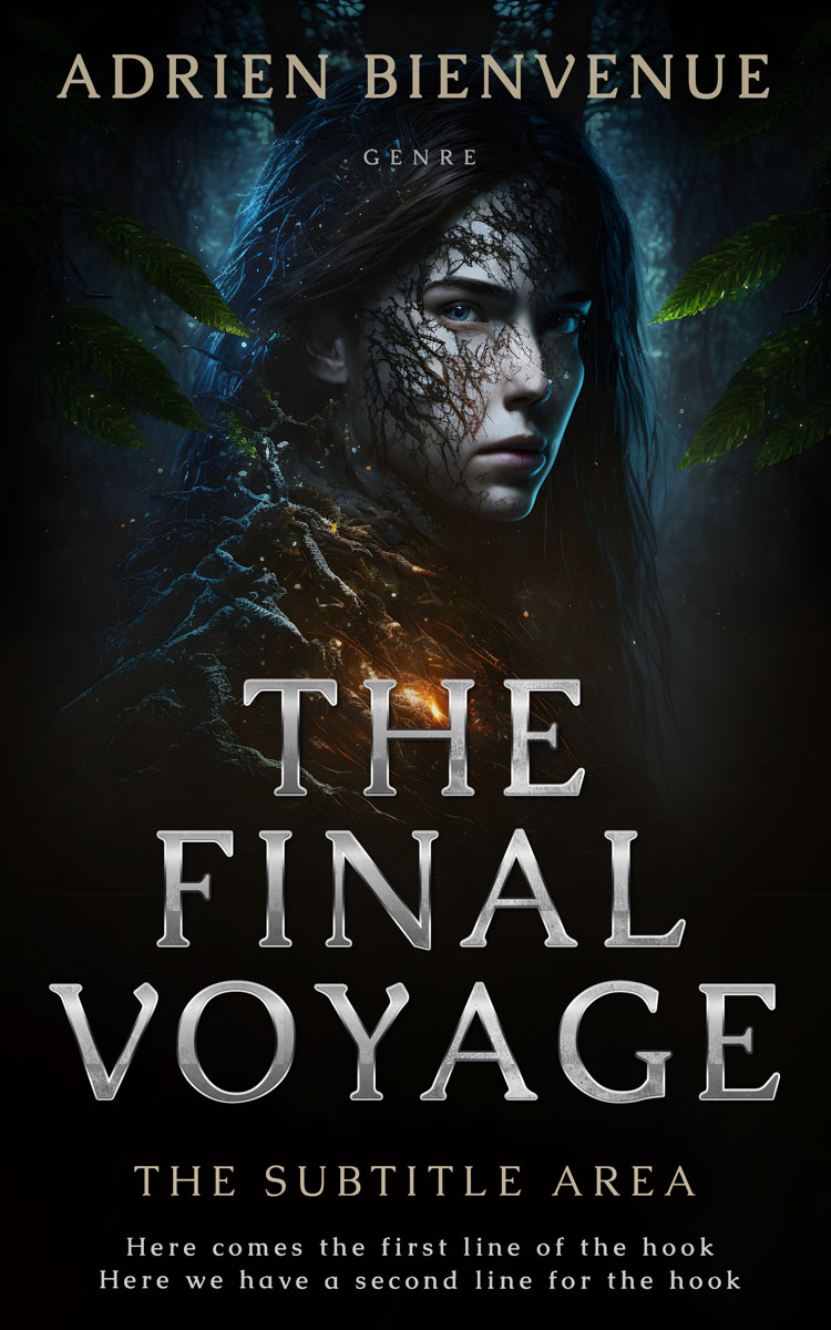 2D view of Premade Fantasy Book Cover - Woodsmoke