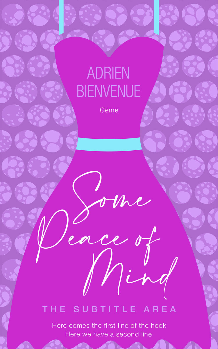 2D view of Premade Chick Lit Book Cover - Lavender