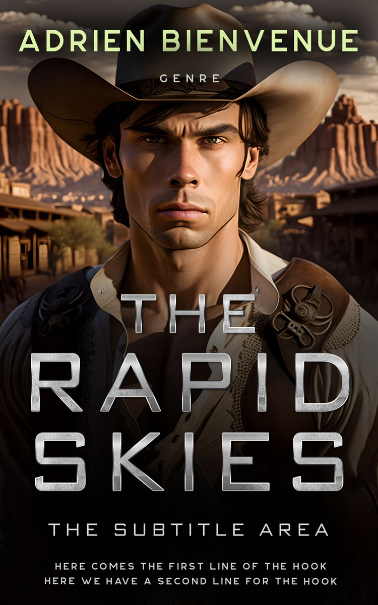 2D view of Premade Romance Book Cover - Night Rider