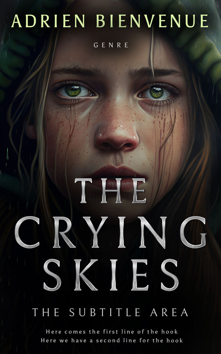 2D view of Premade Teen & Young Adult Book Cover - Cod Gray