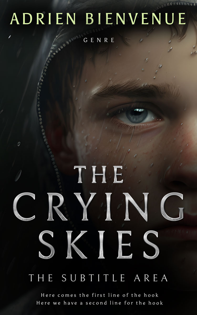 2D view of Premade Teen & Young Adult Book Cover - Cod Gray