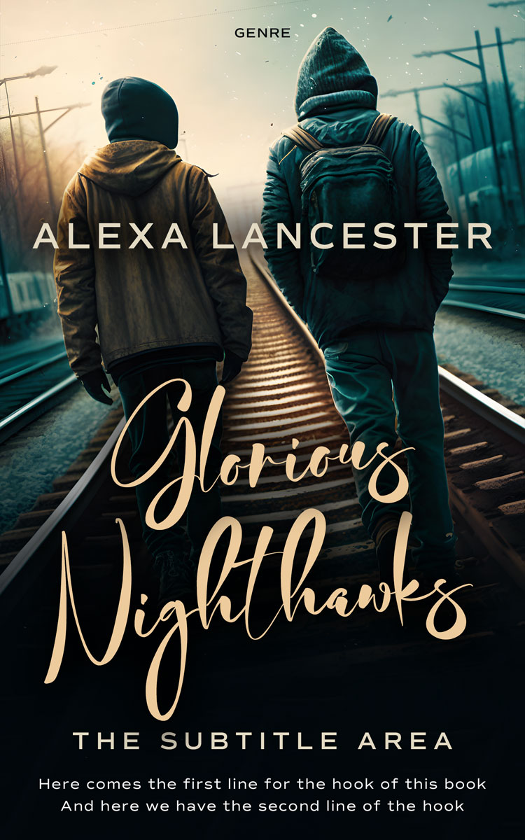 2D view of Premade Teen & Young Adult Book Cover - Akaroa