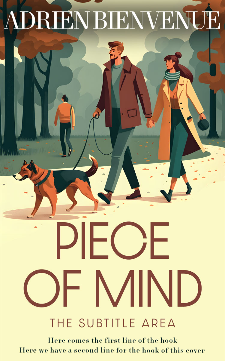 2D view of Premade Romance Book Cover - Outer Space