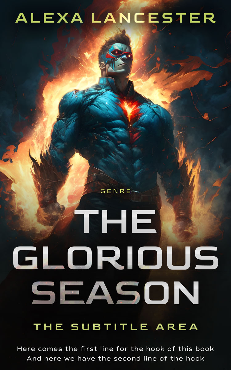 2D view of Premade Teen & Young Adult Book Cover - Tan