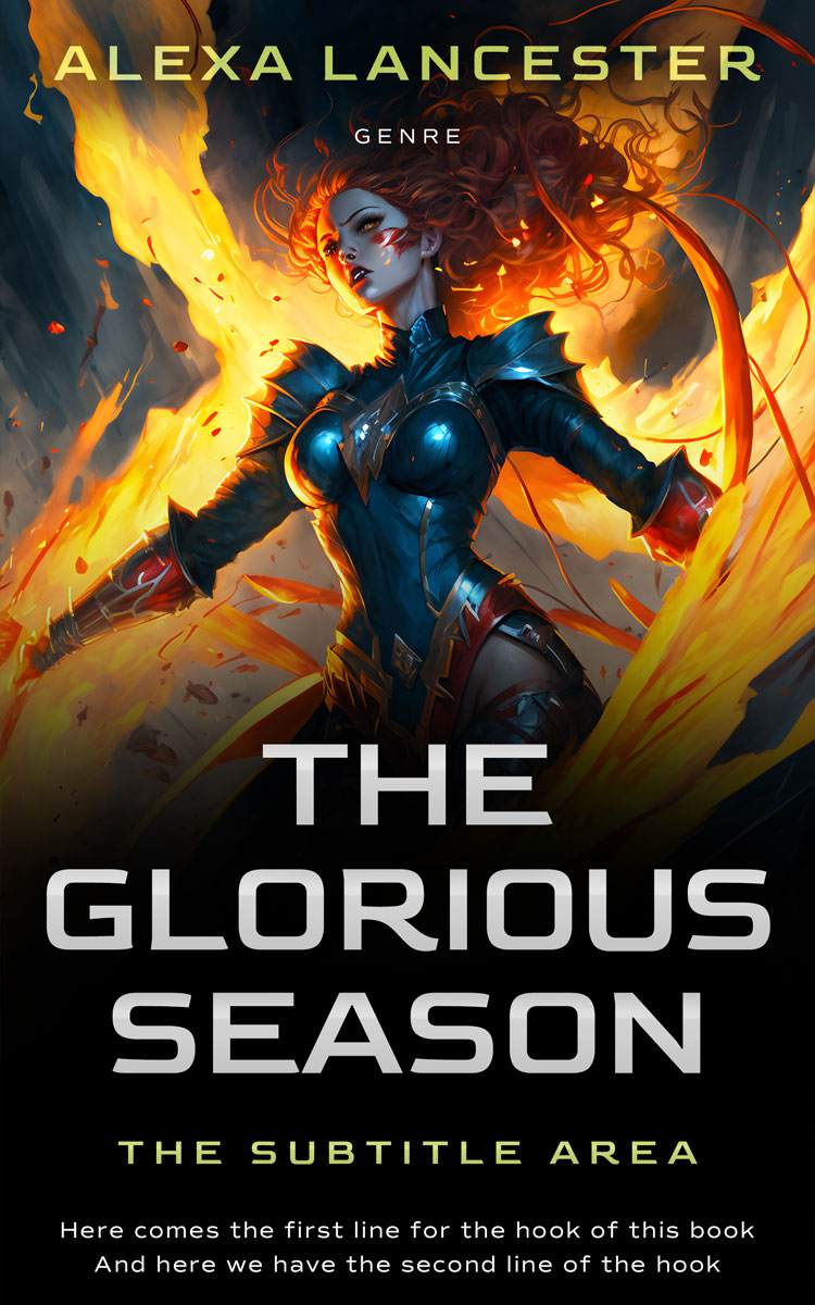 2D view of Premade Fantasy Book Cover - Di Serria