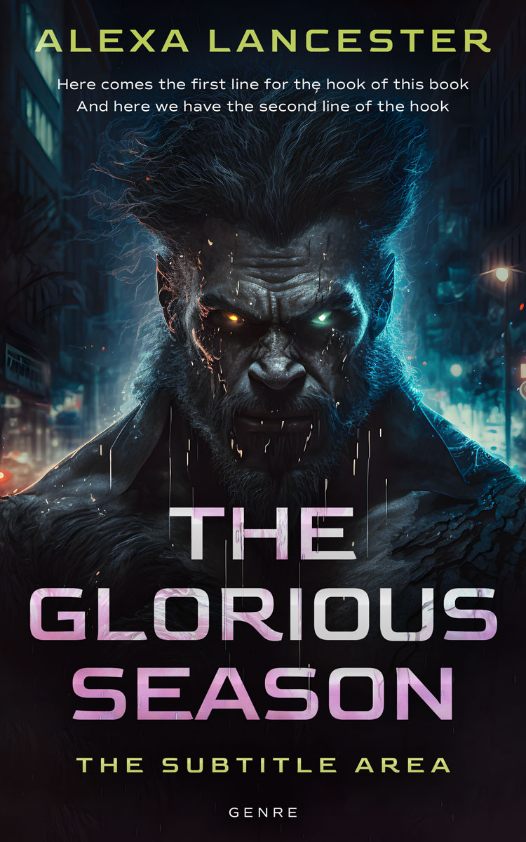 2D view of Premade Romance Book Cover - Woodsmoke