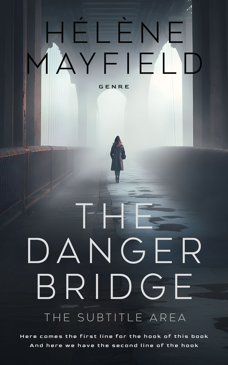 2D view of Premade Mystery & Thriller & Suspense Book Cover - Outer Space