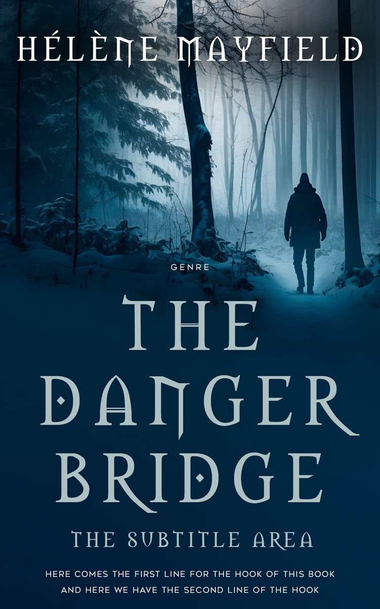 2D view of Premade Mystery & Thriller & Suspense Book Cover - Tiber