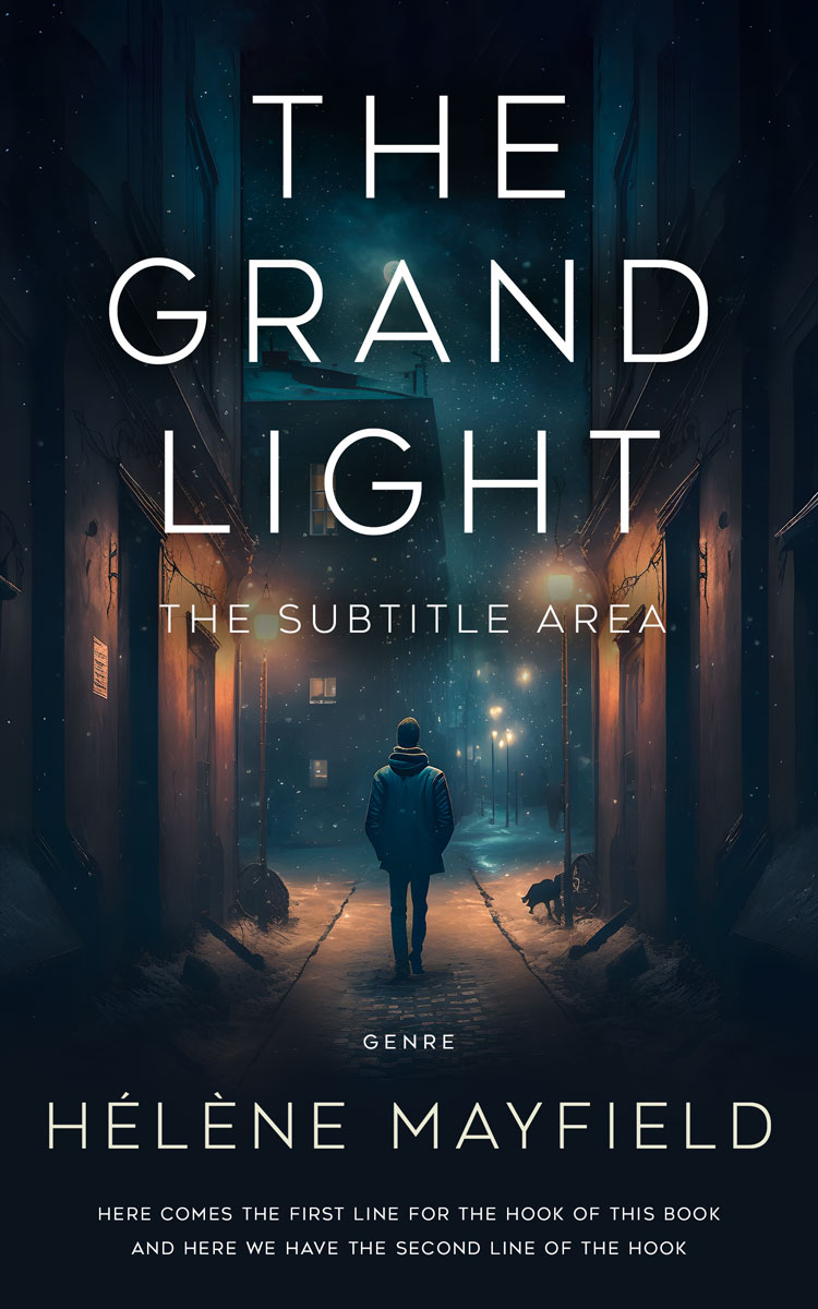 2D view of Premade Mystery & Thriller & Suspense Book Cover - Mirage