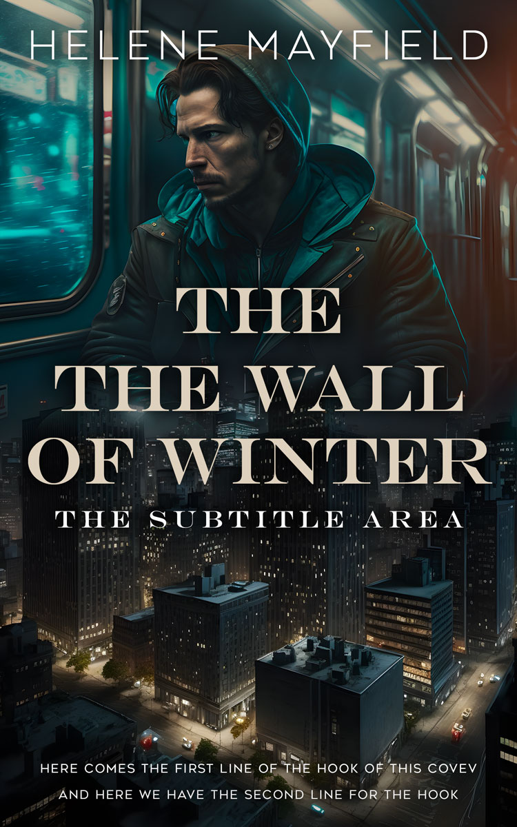 2D view of Premade Mystery & Thriller & Suspense Book Cover - Outer Space