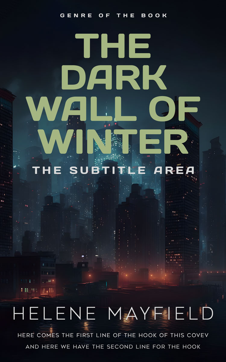 2D view of Premade Mystery & Thriller & Suspense Book Cover - Mirage