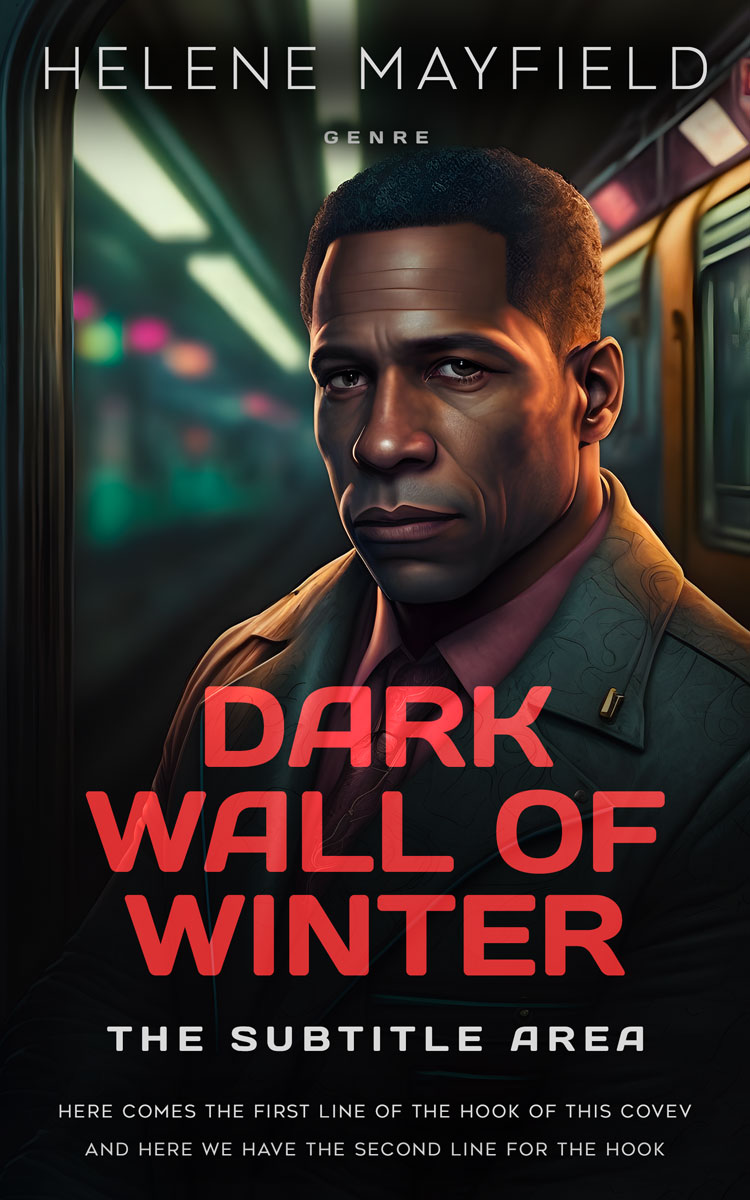 2D view of Premade Mystery & Thriller & Suspense Book Cover - Woodsmoke