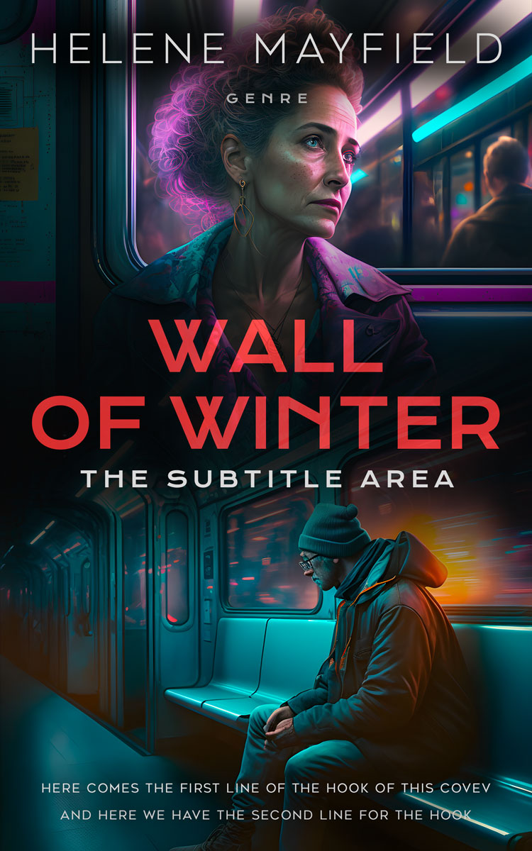 2D view of Premade Mystery & Thriller & Suspense Book Cover - Mirage