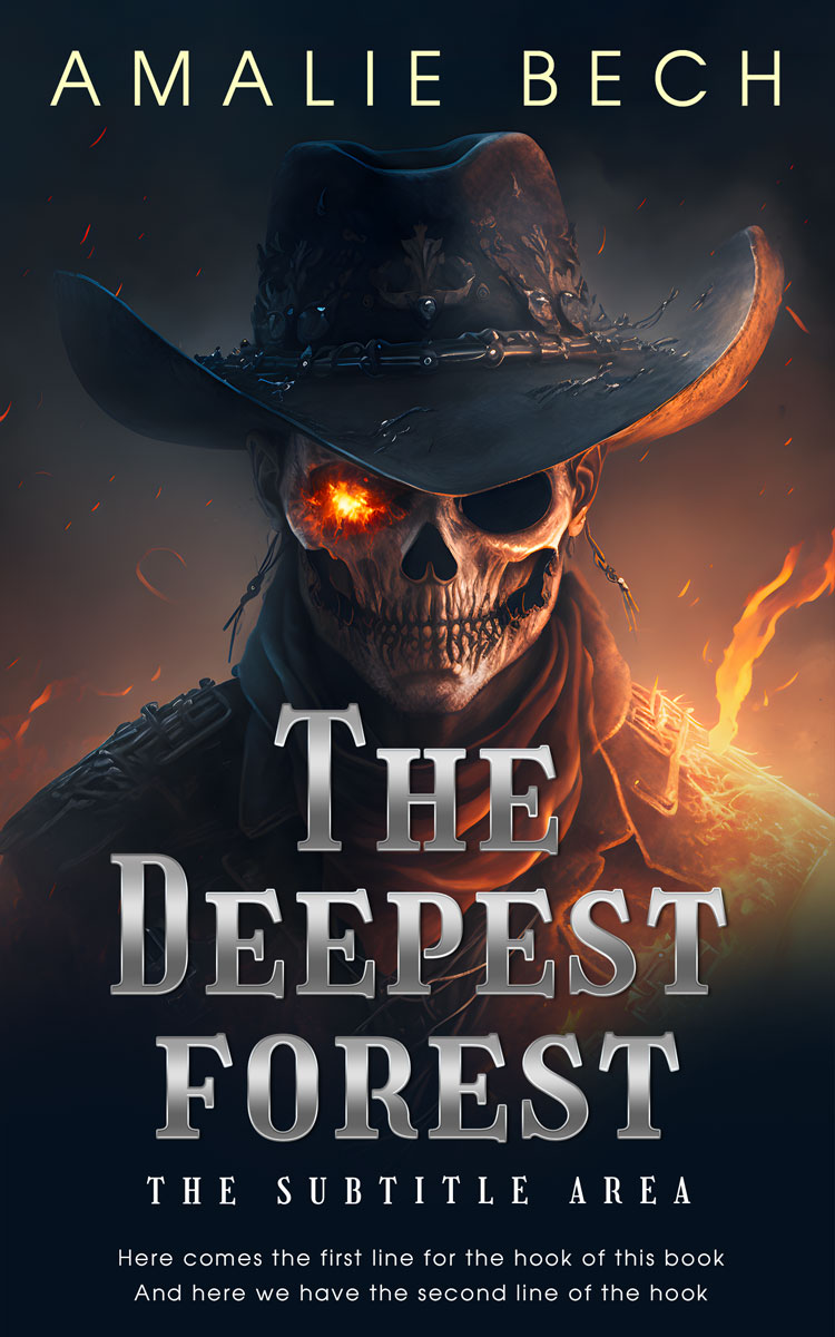 2D view of Premade Horror Book Cover - Mirage