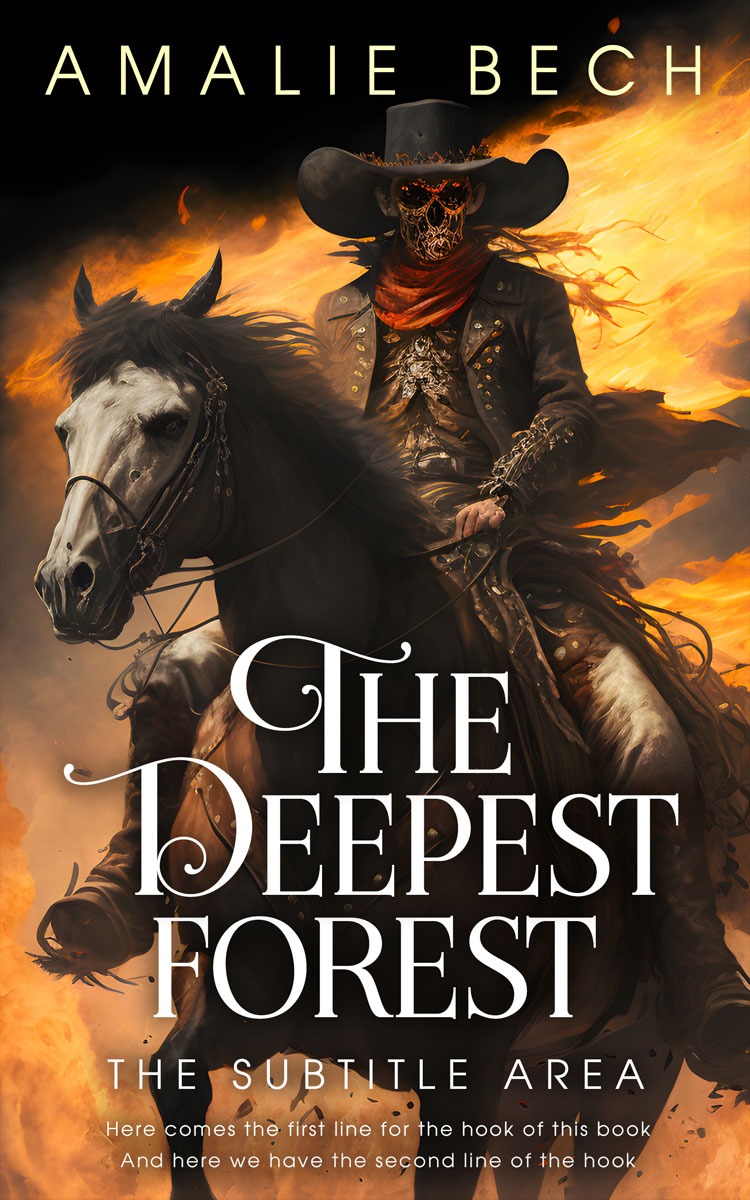 2D view of Premade Horror Book Cover - Di Serria