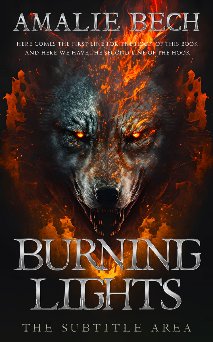 2D view of Premade Horror Book Cover - Cocoa Brown