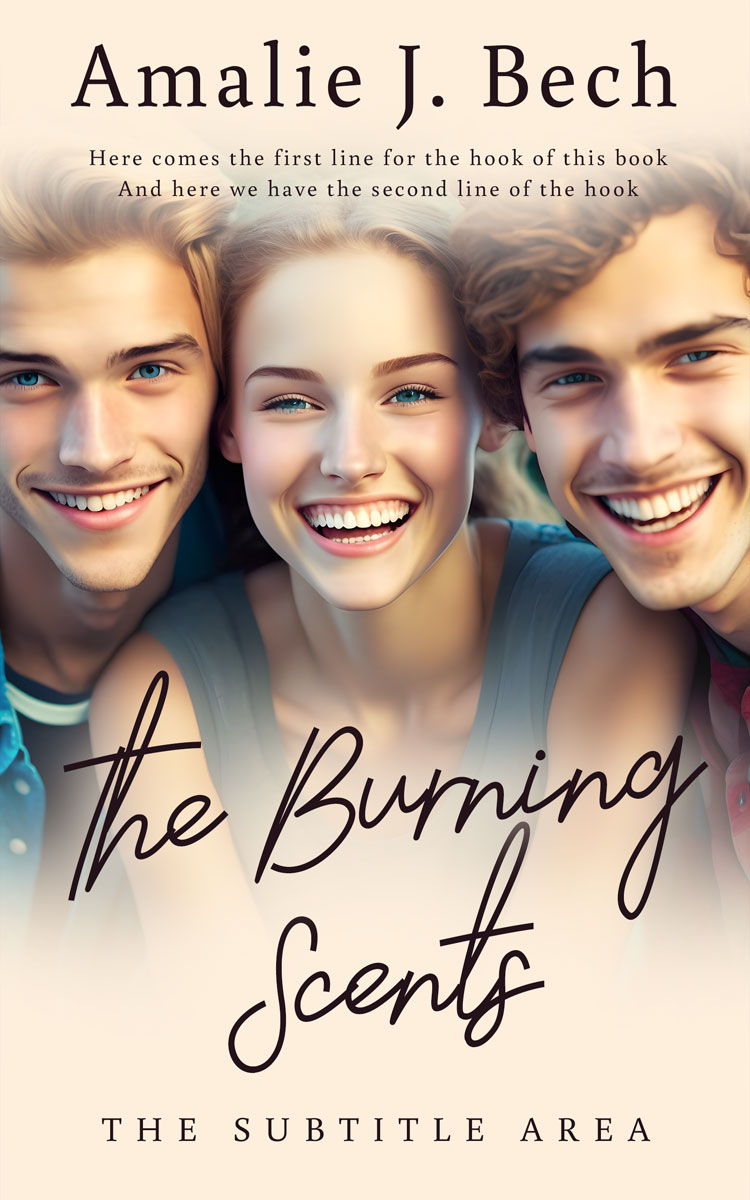 2D view of Premade Teen & Young Adult Book Cover - Almond