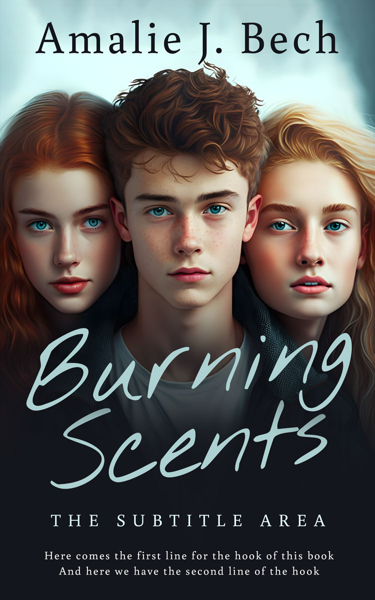 2D view of Premade Teen & Young Adult Book Cover - Pumice