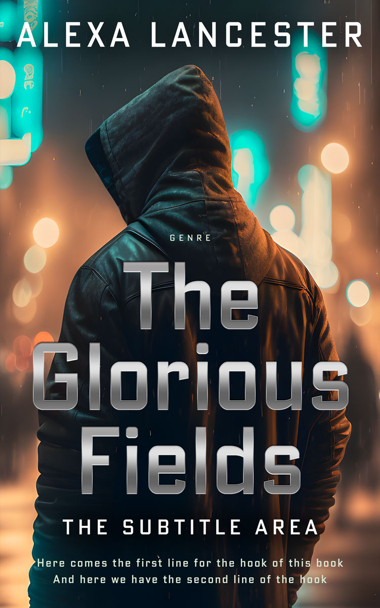 2D view of Premade Mystery & Thriller & Suspense Book Cover - Tan