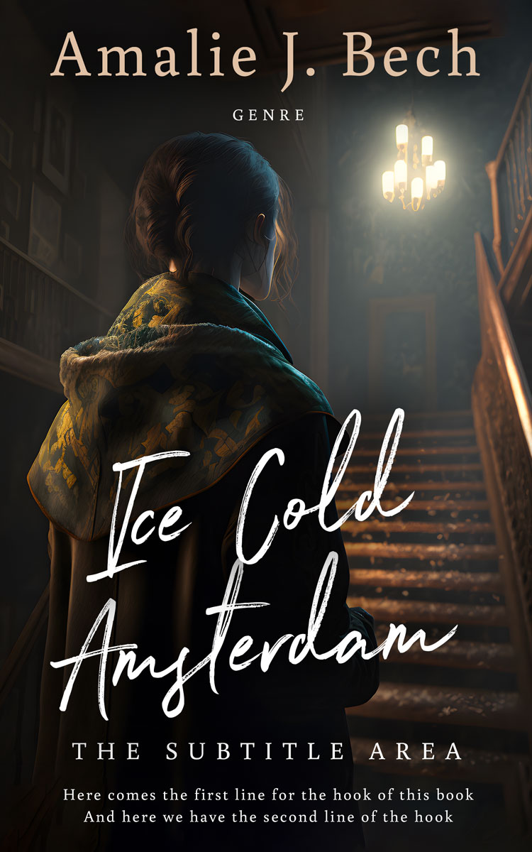 2D view of Premade Mystery & Thriller & Suspense Book Cover - Cod Gray